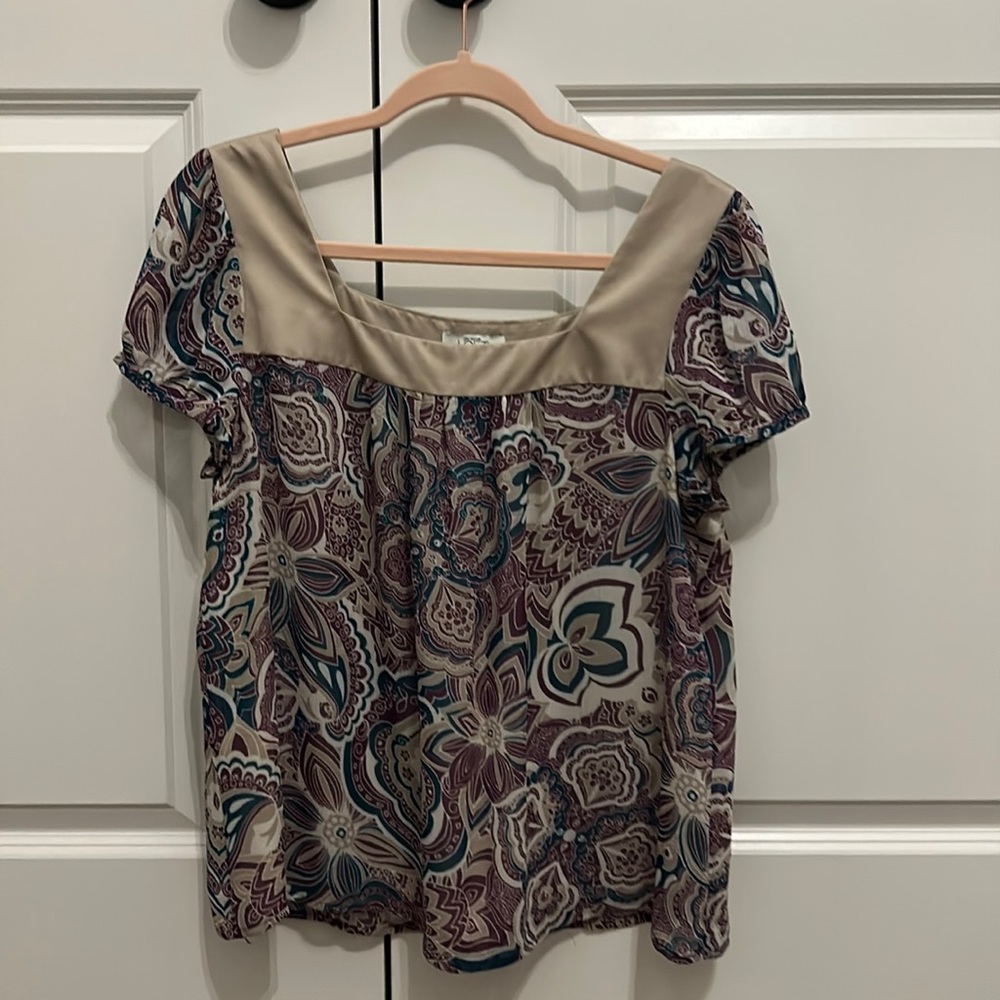 Loft square neck blouse